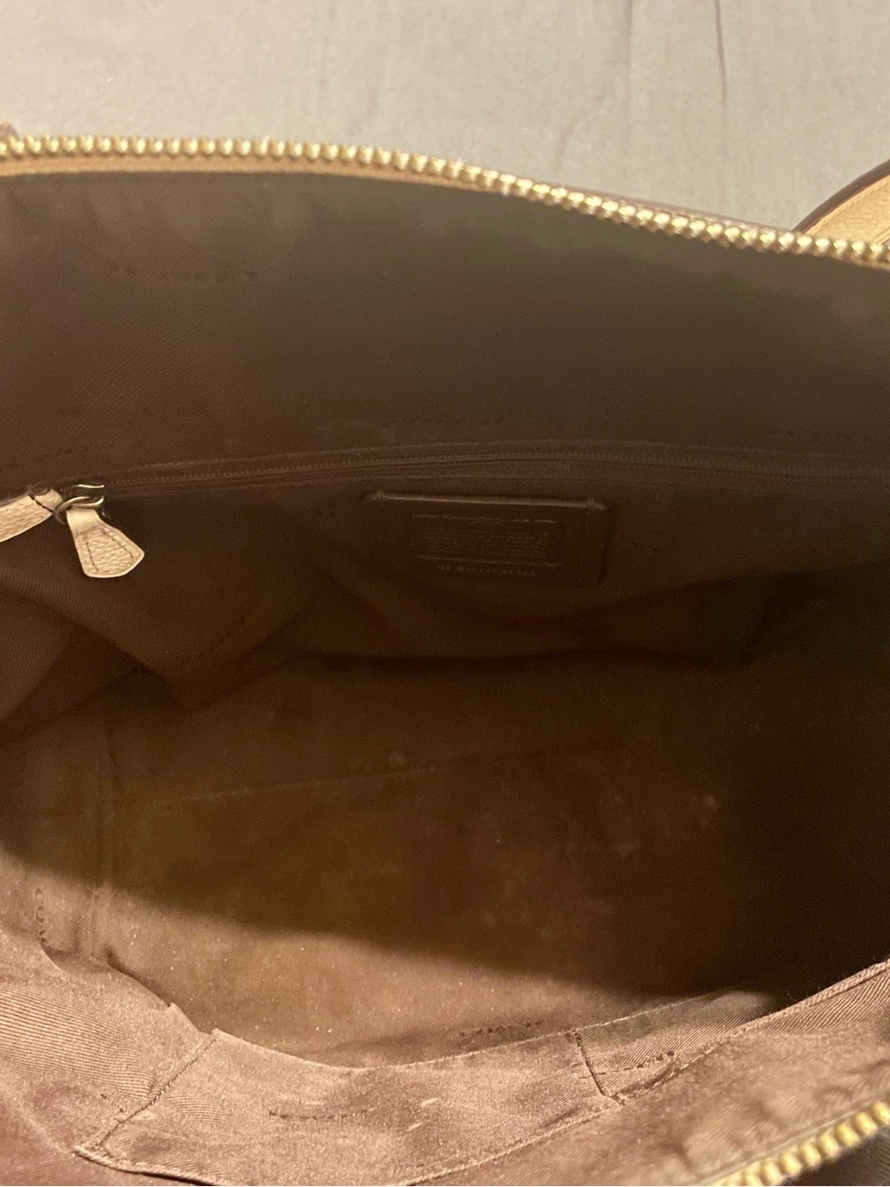 Coach Tote Bag in Cream with Pink Floral Print - Picture 15 of 16